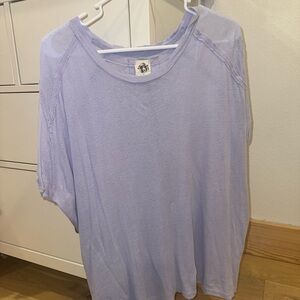 Purple Oversized Free People Shirt